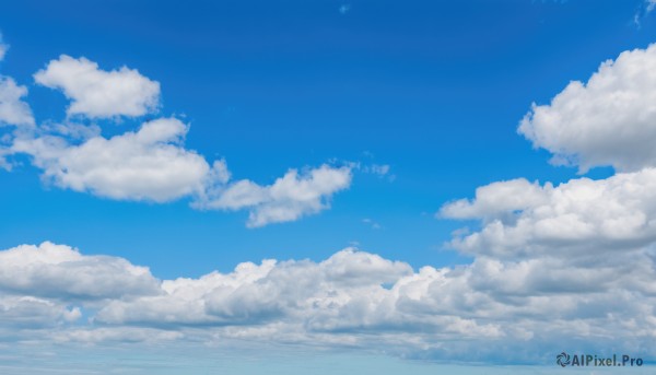 monochrome,outdoors,sky,day,cloud,blue sky,no humans,cloudy sky,scenery,blue theme,horizon,cumulonimbus cloud