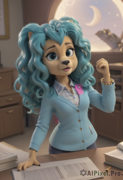 A stunning portrayal of a female in a lush moon