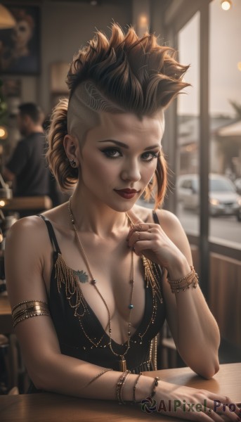 A female in a tranquil dynamic scene