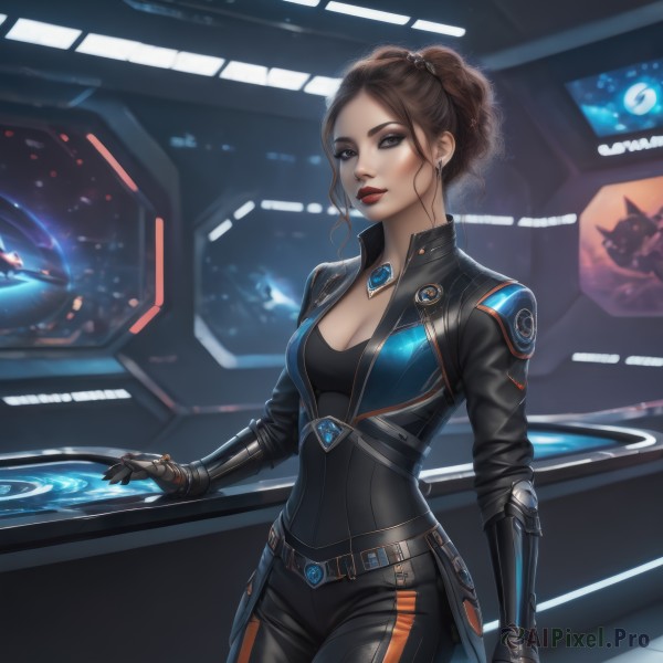 A female portrayed in a refreshing dynamic scene