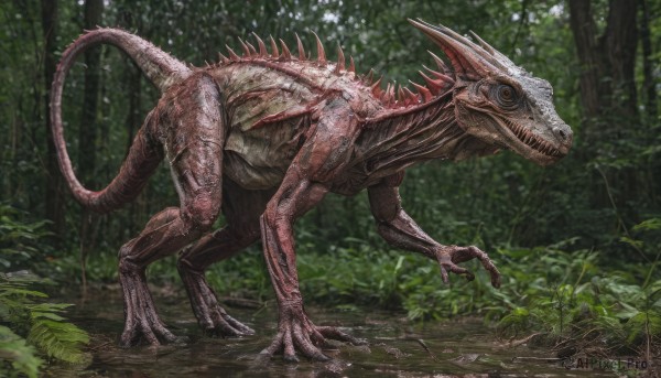 A majestic monster within a lush day