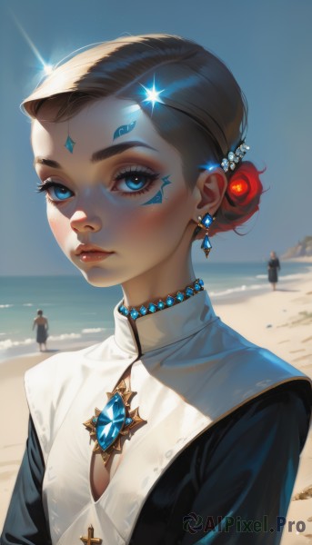 A dynamic view of a female in day