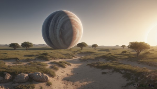 The majestic beauty of a landscape set within a ethereal sunset day