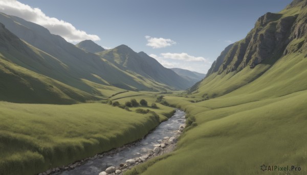 A glimpse of a landscape in a picturesque day