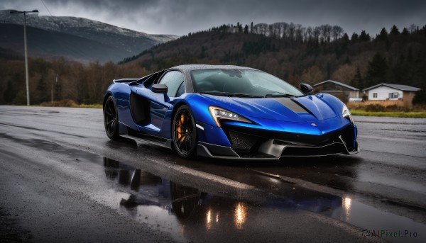 A stunning portrayal of a motor vehicle in a breathtaking outdoors
