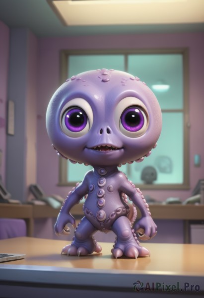 The elegance of a alien in a idyllic dynamic scene