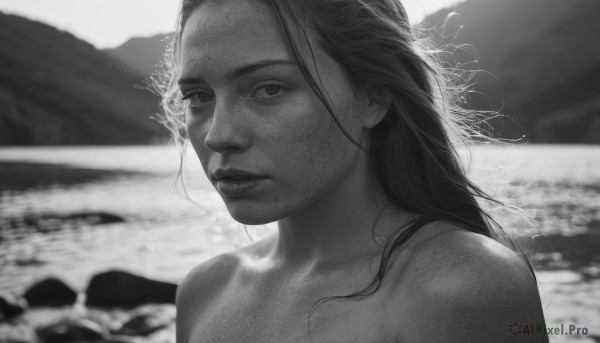 A female captured beautifully in a tranquil outdoors