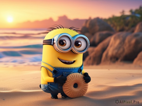 A male in a breathtaking sunset outdoors