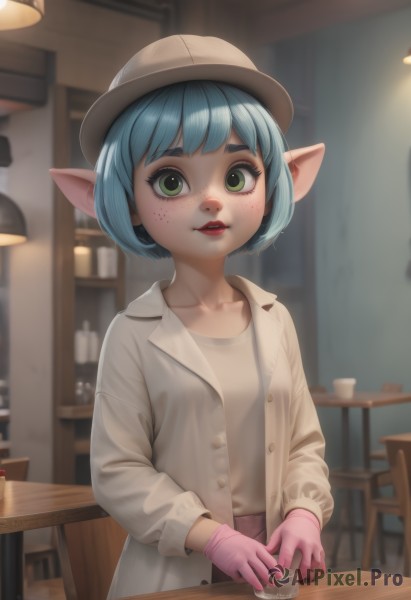 A unique view of a female in dynamic scene