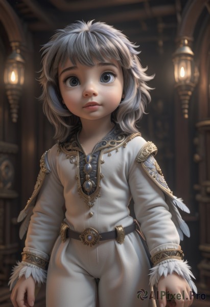 A child in a dynamic dynamic scene