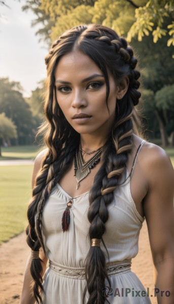 A female in the heart of a majestic day