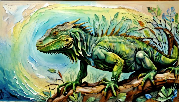 The elegance of a monster in a idyllic outdoors