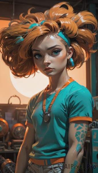A vivid dynamic scene showcasing a female
