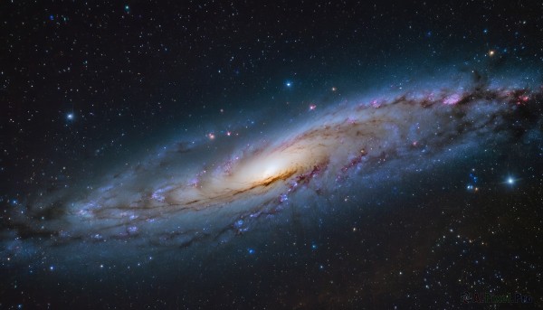 A galaxy in a picturesque outdoors