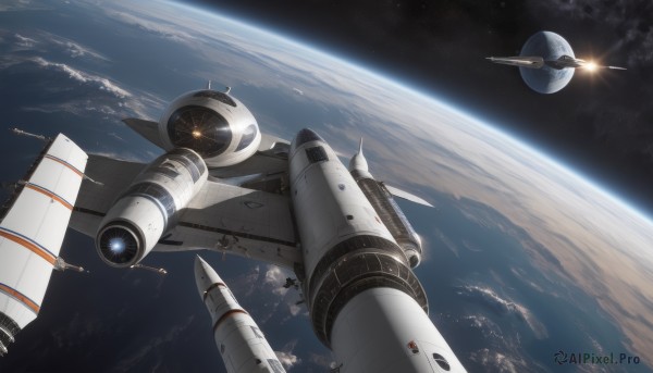A enchanting scenery highlighting a spacecraft
