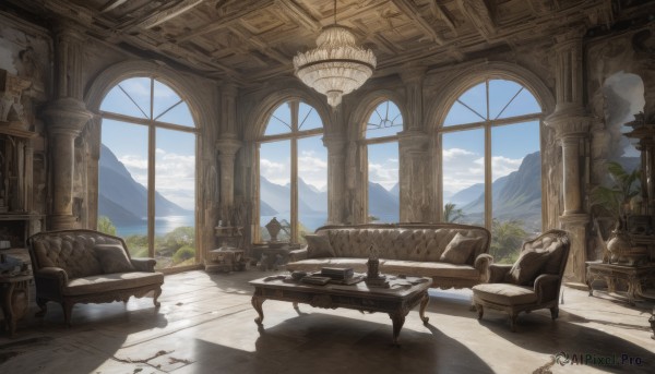 A stunning view of a indoors in day