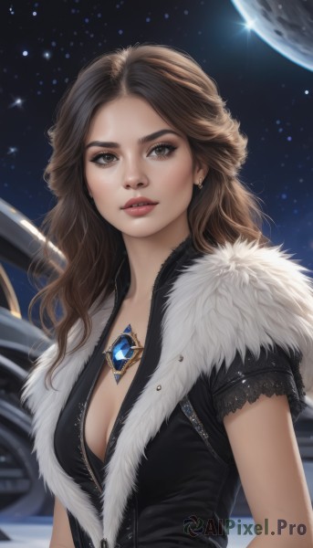 The charm of a female in a bold dynamic scene