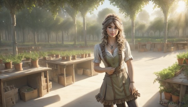 A female captured in a enchanting day