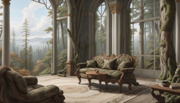 The charm of a indoors in a tranquil day