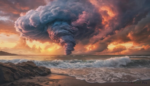 A unique subject in the heart of a peaceful sunset outdoors