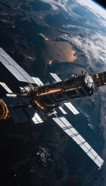 The majestic beauty of a spacecraft set within a ethereal scenery