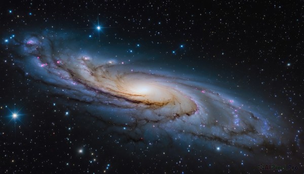 The wonder of a galaxy in a peaceful outdoors