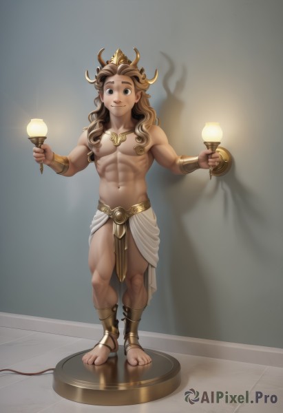 A male portrayed in a inviting dynamic scene