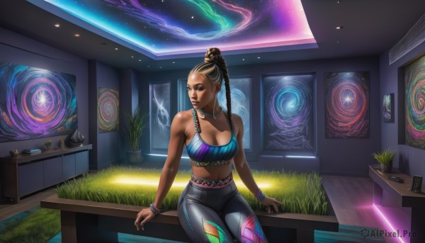 Image of a female in a fresh dynamic scene