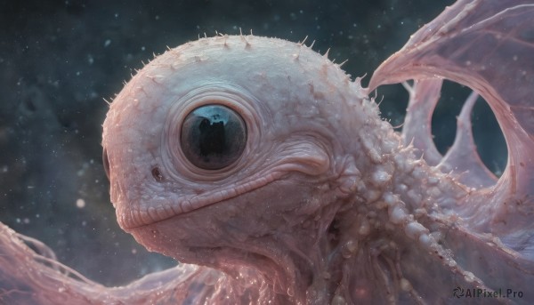 A alien in a dynamic outdoors