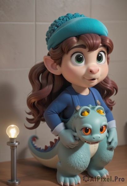 A breathtaking view of a child in dynamic scene