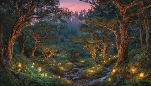 The allure of a landscape in a inviting sunset outdoors