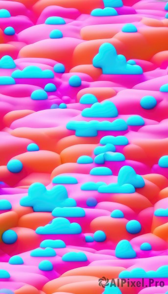 A calm dynamic scene highlighting a unique subject
