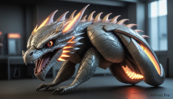 A breathtaking dynamic scene featuring a monster