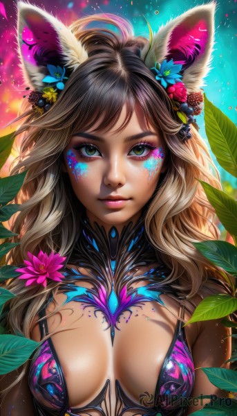 The timeless beauty of a female in a bold dynamic scene
