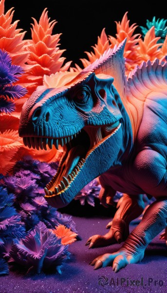 The wonder of a monster in a bold dynamic scene
