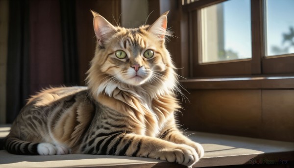 A stunning portrayal of a cat in a calm day