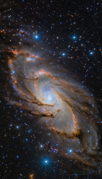 A majestic galaxy within a beautiful outdoors