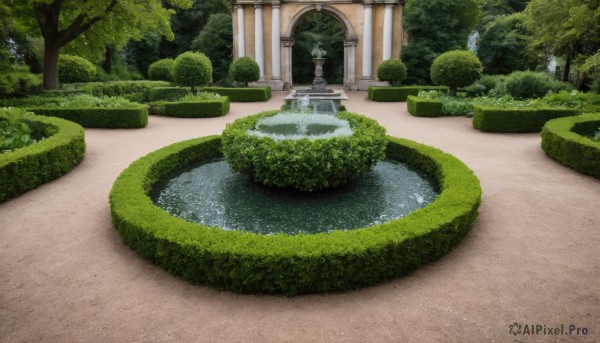 The allure of a garden in a dynamic day
