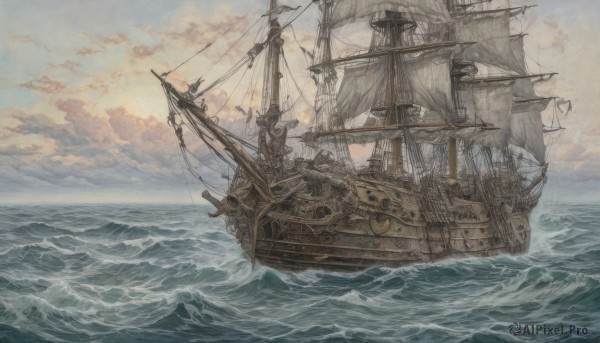 A boat set against the backdrop of a breathtaking sunset outdoors