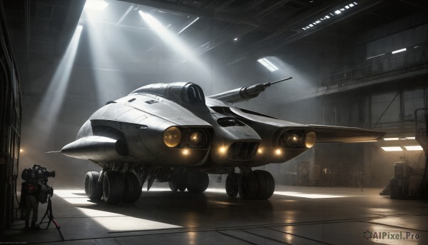 A graceful view of a spacecraft in sunlight