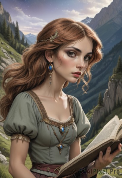 The beauty of a female set in a enchanting day