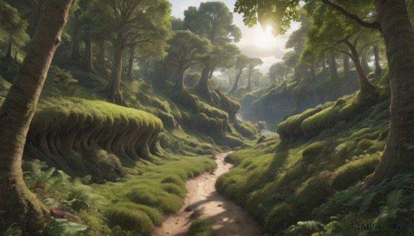 A unique view of a landscape in day