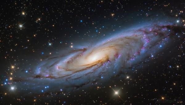 A magnificent galaxy within outdoors