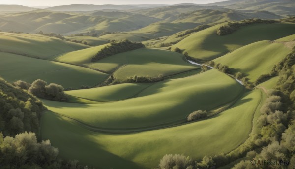A landscape in a tranquil day