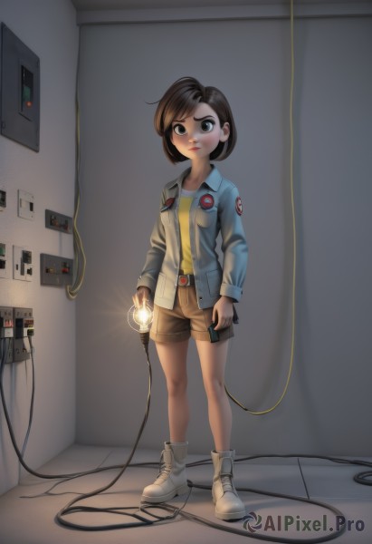 A female in a dynamic dynamic scene