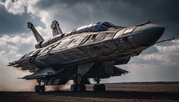 A glimpse of a spacecraft in a picturesque day