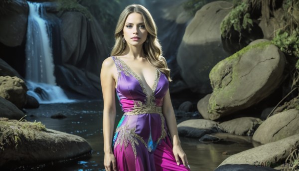 A enchanting rock highlighting a female