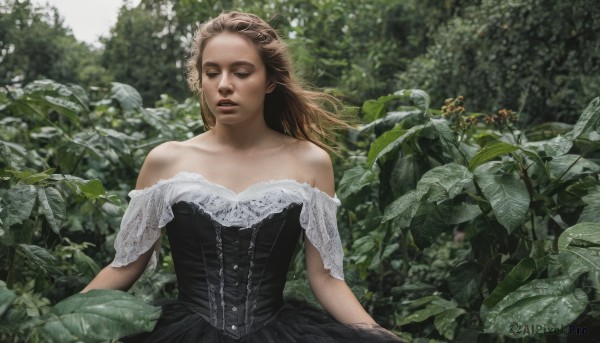Image of a female in a peaceful day