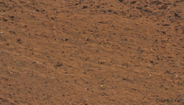 solo,outdoors,no humans,from above,traditional media,scenery,sand,brown theme,ground vehicle,motor vehicle,road,desert,footprints