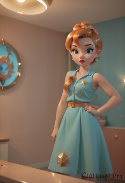 A female caught in a breathtaking dynamic scene